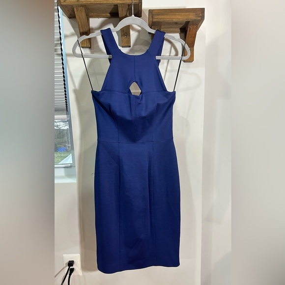 NWT Burberry London Lapis Blue Form Fitting Bandage Dress 6 - Picture 8 of 16